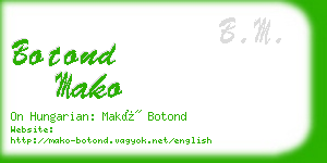 botond mako business card