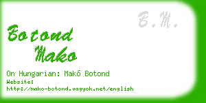 botond mako business card
